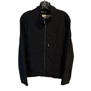 Orvis Classic Collection Mens Jacket Medium Black Nylon Bomber